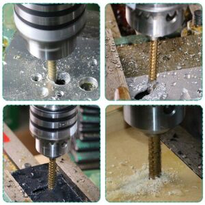 Master 530855 HSS Titanyum Kaplı Çok Amaçlı Freze Matkap Ucu Seti 3 Parça