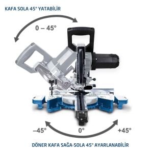 Scheppach HM90MP Multi Kesim Gönye Kesme Daire Testere 1700W 216 mm