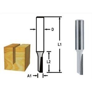 Makita D-47385 Freze Dalma Düz Kanal Bıçağı Çap 4 mm