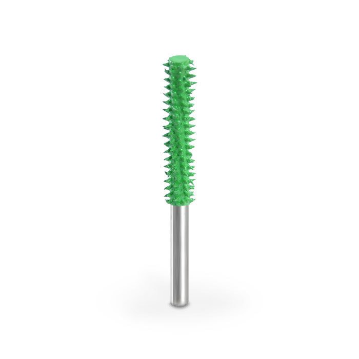 Saburrtooth 18C18LSE-50 Silindir Düz Sonlu Uzun Törpü Kalın Diş Sap:3.2 mm
