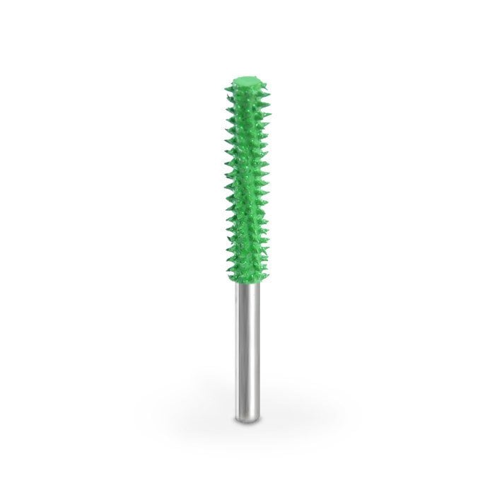 Saburrtooth 18C18LSE-50 Silindir Düz Sonlu Uzun Törpü Kalın Diş Sap:3.2 mm