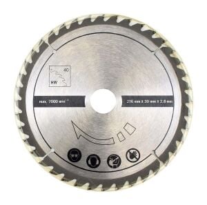 Scheppach HM90MP İçin Multi Kesim Daire Testere 216x30x2.8 mm 40 Diş
