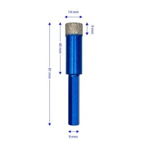 Master 530934 Altıgen Saplı Granit Mermer Delme Panç 14 mm