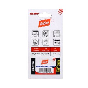 Knisaw KS51711 Ahşap Kesim Dekupaj Testere Ağzı Yedek Bıçak 5'li Paket