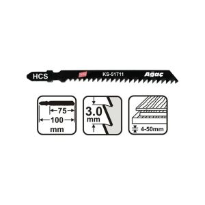 Knisaw KS51711 Ahşap Kesim Dekupaj Testere Ağzı Yedek Bıçak 5'li Paket