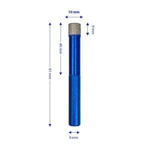 Master 530932 Altıgen Saplı Granit Mermer Delme Panç 10 mm