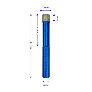 Master 530932 Altıgen Saplı Granit Mermer Delme Panç 10 mm