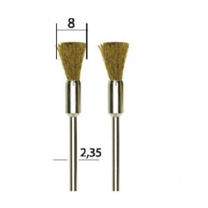 Proxxon 28961 Pimli Sarı Tel Fırça Seti 2'li 8 mm