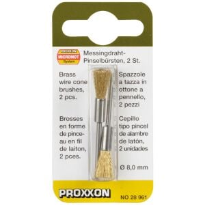 Proxxon 28961 Pimli Sarı Tel Fırça Seti 2'li 8 mm