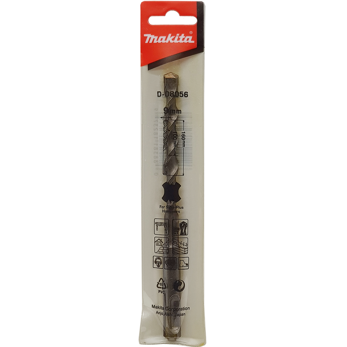Makita D-08056 Sds Plus Matkap Uçları 9x160 Mm