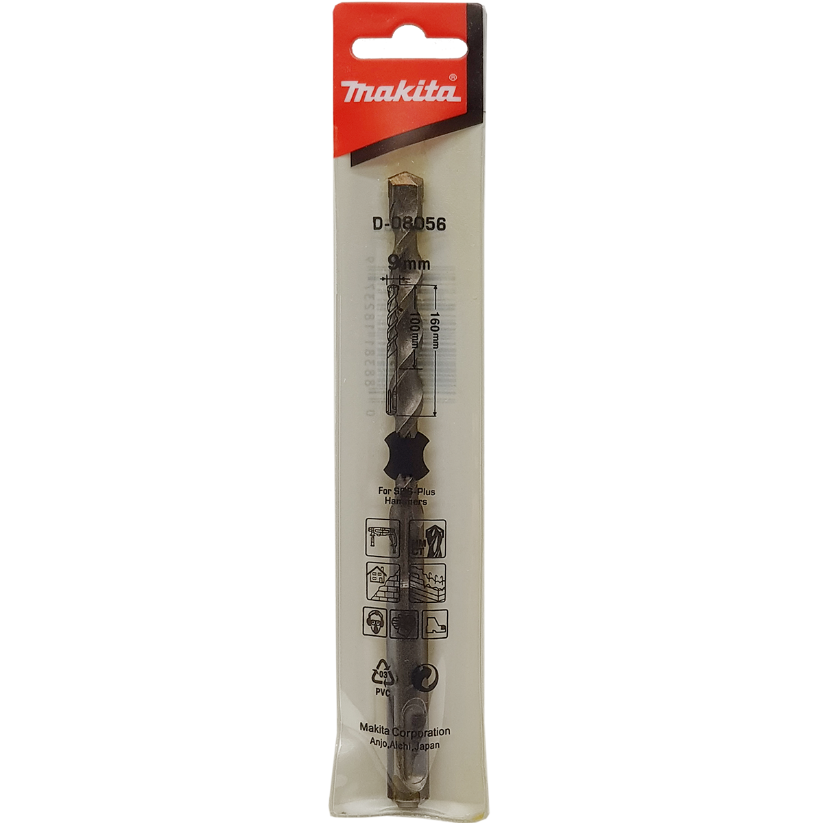 Makita D-08056 Sds Plus Matkap Uçları 9x160 Mm