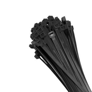 Plastik Kablo Bağı Cırt Kelepçe Siyah 9.0x850 mm (100 Adet)