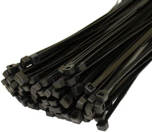 Plastik Kablo Bağı Cırt Kelepçe Siyah 9.0x850 mm (100 Adet)