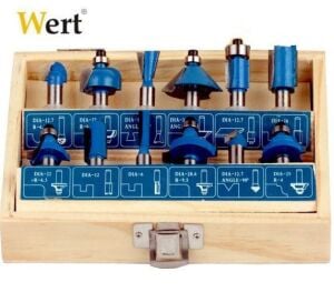 WERT 2504 Freze Uç Seti 12 Parça