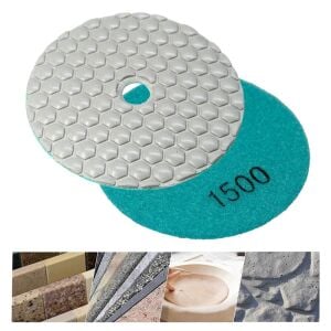 6555 Granit Mermer Taş Parlatma Polisaj Ped 100 mm - 1500 Kum