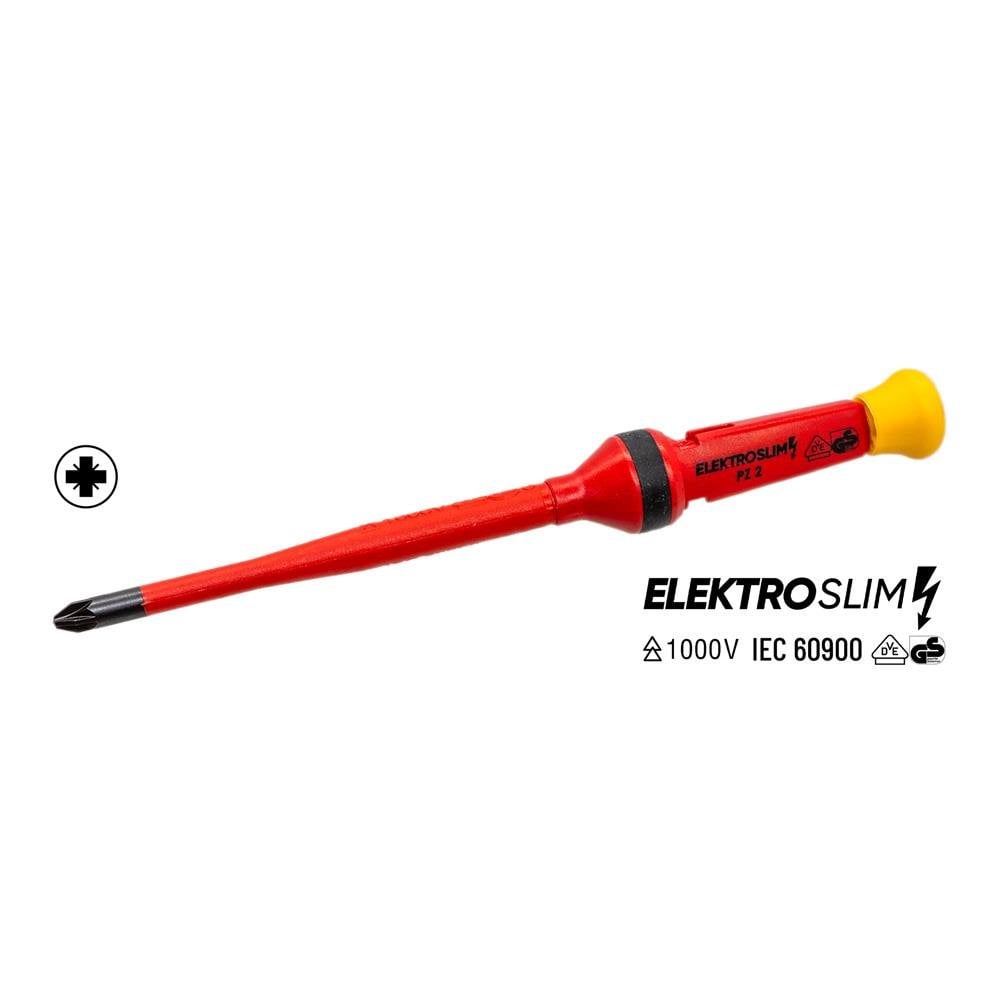 İzeltaş 1000V Elektro Slim Yıldız Uçlu Tornavida PZ2 6x100 mm