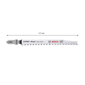Bosch Expert T308 B Temiz Düz Kesim Ahşap Dekupaj Testere Bıçağı