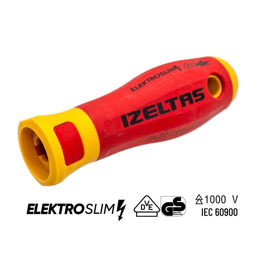 İzeltaş 1000V Elektro Slim İzoleli Tornavida Sapı