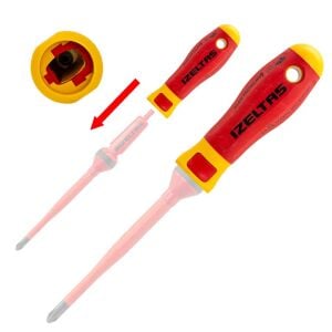 İzeltaş 1000V Elektro Slim İzoleli Tornavida Sapı