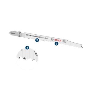 Bosch Expert T308 BF Temiz Düz Kesim Sert Ahşap Dekupaj Testere Bıçağı