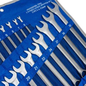 6182 Kombine Anahtar Takımı 6-32 mm 21 Parça (Bez Çantalı)