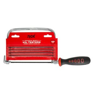 Rox 0353 Kauçuk Saplı Mini El Testeresi Seti 165 mm (6 Parça)