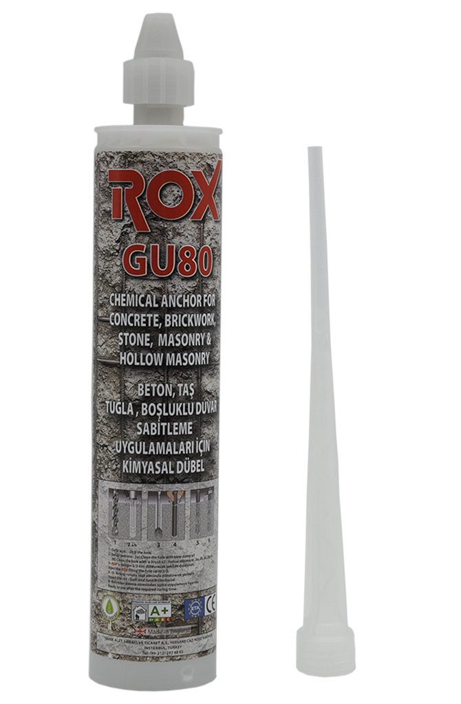 ROX GU80 Epoksi Kimyasal Kartuş 300 ml