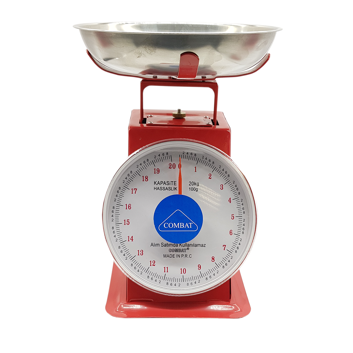 Combat Kefeli Terazi Mutfak Tartısı 20 KG - Kırmızı