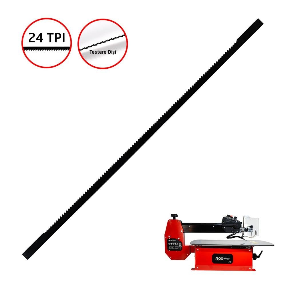Rox 0367 Dekupaj Kıl Testere Ucu 133 mm Z:24 (10'lu Paket)