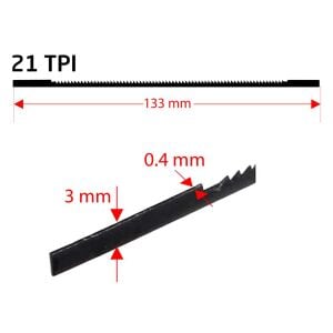 Rox 0366 Dekupaj Kıl Testere Ucu 133 mm Z:21 (10'lu Paket)