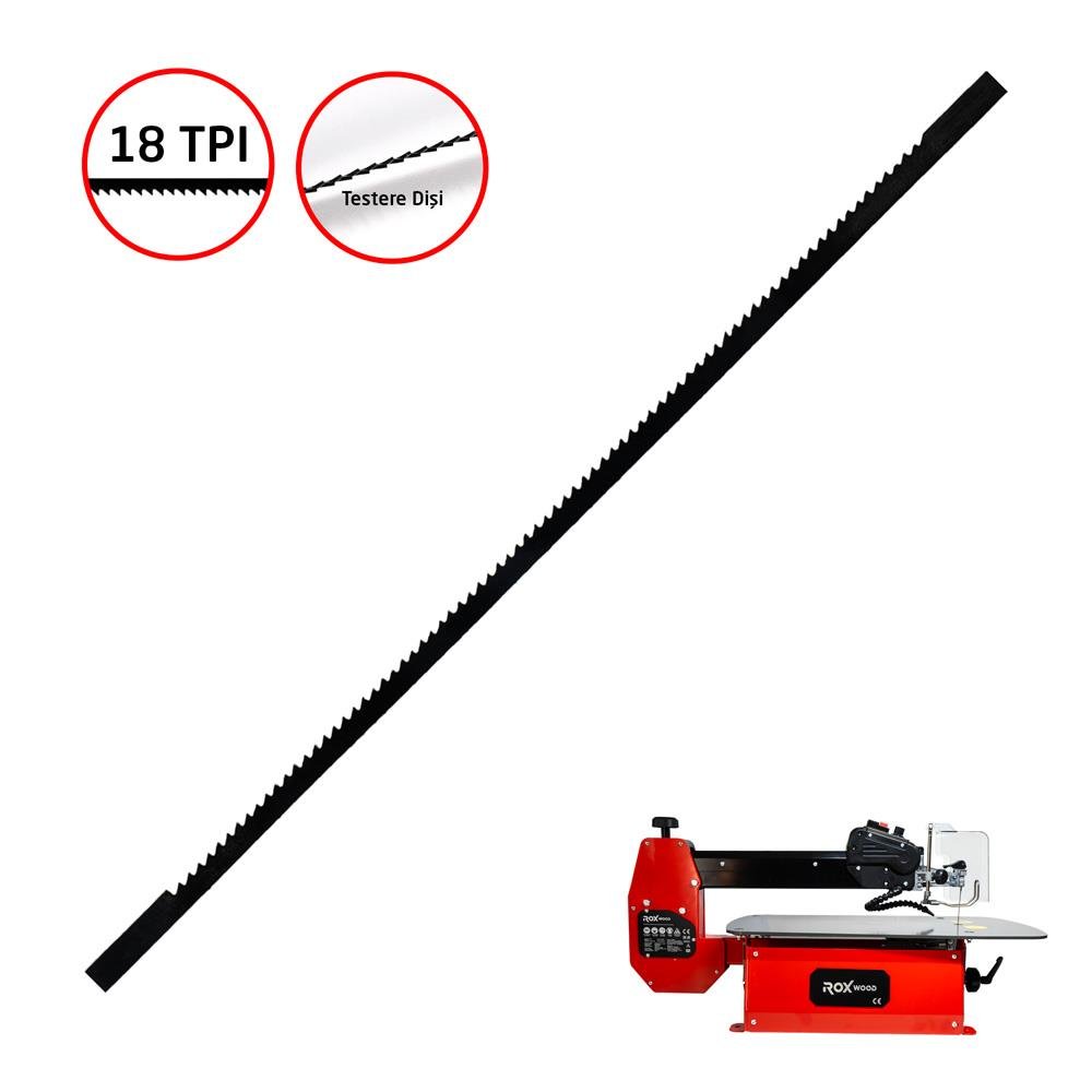 Rox 0365 Dekupaj Kıl Testere Ucu 133 mm Z:18 (10'lu Paket)
