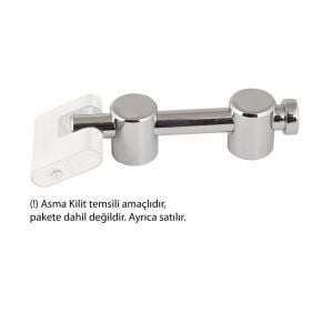 Yuma YM-730 Asma Kilit Milli Kapı Emniyet Aparatı 16 cm