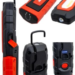 İzeltaş COB LED Şarjlı Büyük Boy Çalışma Lambası 600 lm