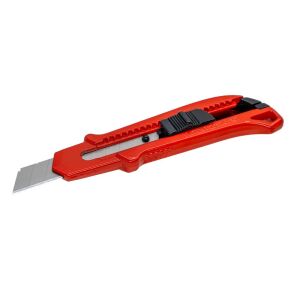 Master FM1003 Kırmızı Metal Gövde Falçata Maket Bıçağı 18 mm