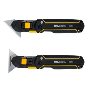 Ceta Form J47Duo Çift Fonksiyonlu Katlanır Trapez Maket Bıçağı Falçata