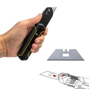 Ceta Form J47Duo Çift Fonksiyonlu Katlanır Trapez Maket Bıçağı Falçata