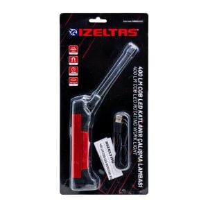 İzeltaş COB LED Şarjlı Katlanır Çalışma Lambası 400 lm