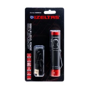 İzeltaş COB LED Şarjlı Cep Tipi El Feneri 1000 lm