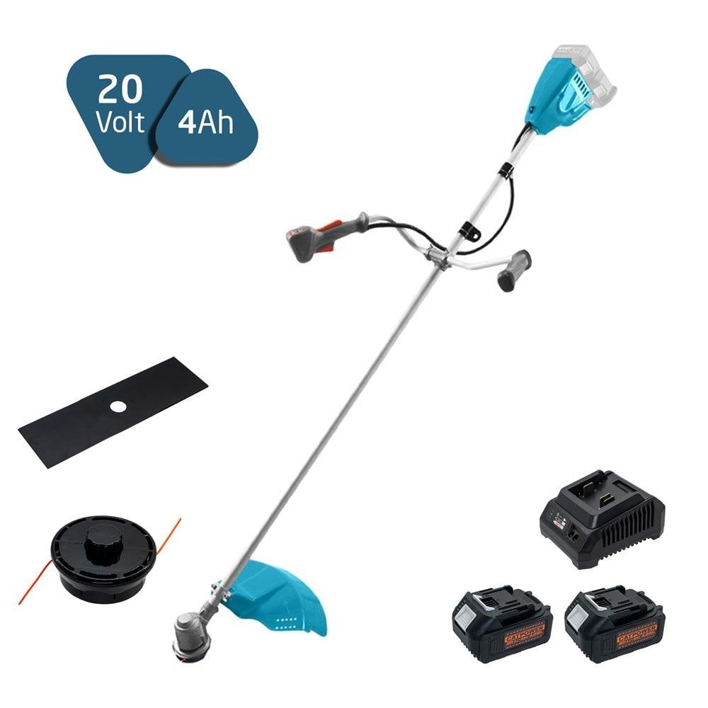 CatPower 2045 Kömürsüz Çift Akülü Yan Tırpan 20V 4Ah