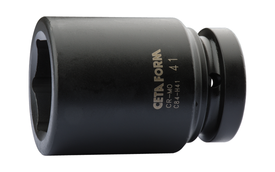 CETA FORM C84-H38 1'' 6 Köşe Derin Havalı Lokma Anahtar 38 mm