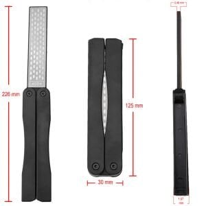 DMD LX-1202 Katlanır Cep Tipi Outdoor Hızlı Bıçak Bileme Aparatı Çift Taraflı