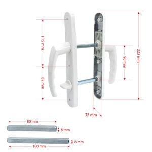 PVC Pimapen WC Tuvalet Kapı Kolu - Beyaz