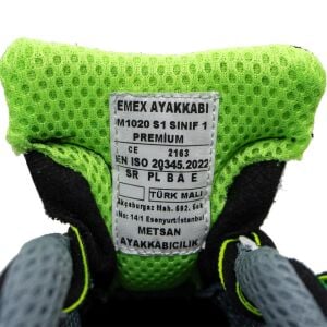 Emex 1020 S1 Premium Kompozit Burun İş Ayakkabısı Yeşil - 42