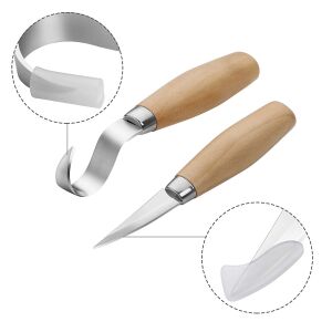 Titi 1161 Ahşap Kaşık Kuksa Oyma Bıçağı Seti 2 Parça