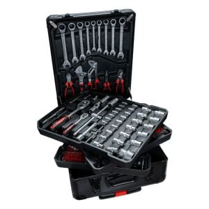 6187 İçi Dolu Tamir Bakım Alet Takım Çantası, Tekerlekli - 187 Parça