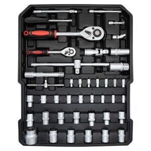 6187 İçi Dolu Tamir Bakım Alet Takım Çantası, Tekerlekli - 187 Parça