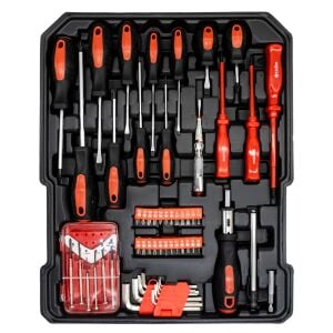 6187 İçi Dolu Tamir Bakım Alet Takım Çantası, Tekerlekli - 187 Parça