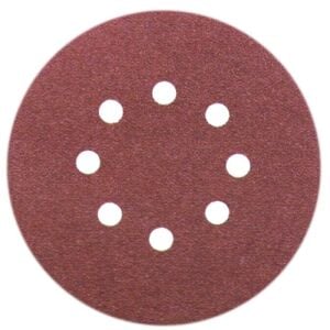 Cırtlı Zımpara 125 Nk 8 Delikli (Alüminyum Oxide) 40 Kum