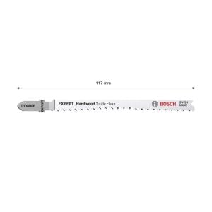 Bosch Expert T308 BFP Temiz Düz Kesim Sert Ahşap Dekupaj Testere Bıçağı