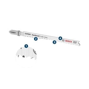 Bosch Expert T308 BFP Temiz Düz Kesim Sert Ahşap Dekupaj Testere Bıçağı